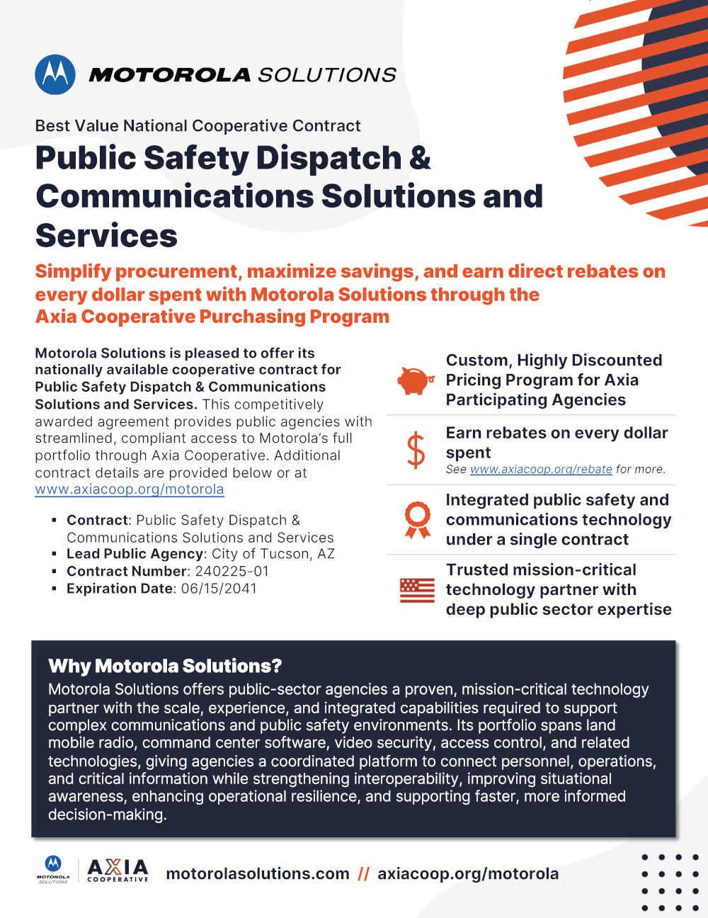 Motorola Solutions + Axia Cooperative
