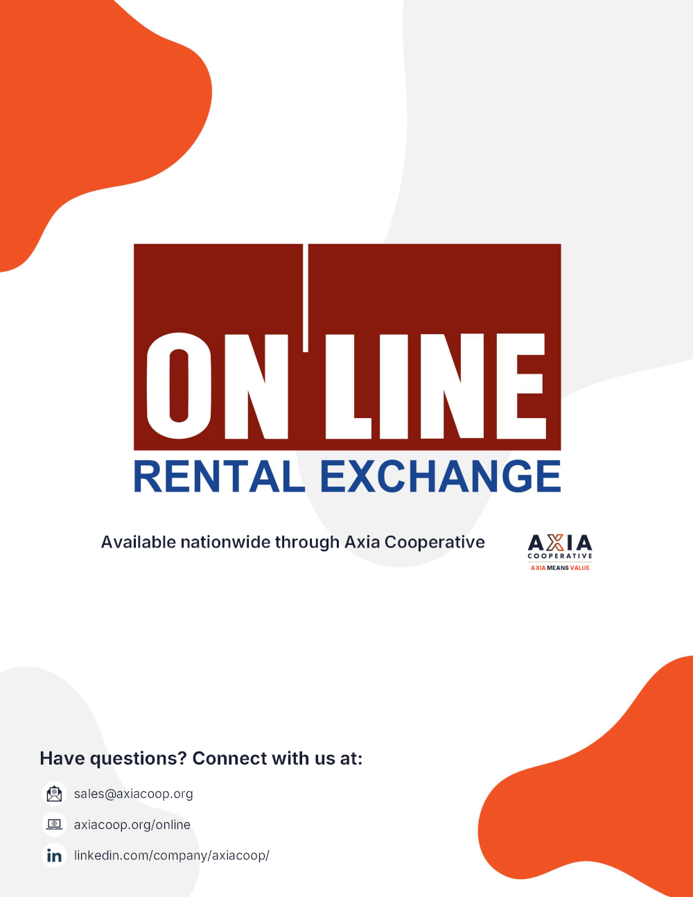 ONLINE Rental Exchange + Axia Cooperative ONLINE Rental Exchange + Axia Cooperative